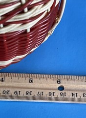 Vintage 60&rsquo;s Bohemian Wine Decanter Plastic Wicker Wrapped Bottle