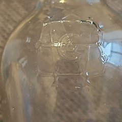 Vtg Glass Brotherhood Wine Co Bottle Empty Quart Liquor Bottle 12.5&Prime;W/stopper