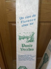 Rare Vintage Italian Green Glass Tall Chianti Wine Bottle Decanter w Lantern NOS
