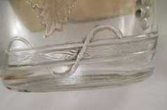 REX BRAND CALIFORNIA WINE SHERRY ONE PINT EMBOSSED GLASS BOTTLE YOUNGSTOWN OH