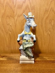 Vtg Donkey Horse Liquor Decanter Empty Bottle 12&Prime; Red Wine Mareialla Product