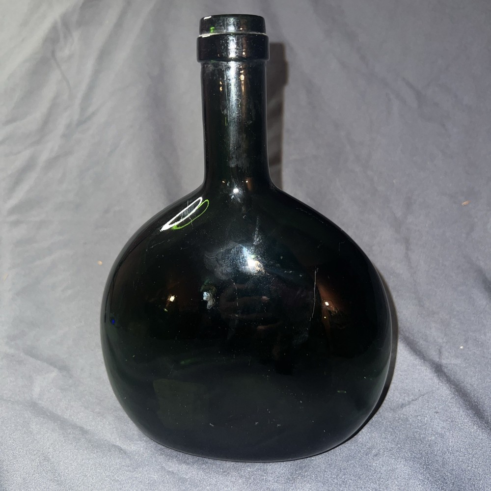 Vintage Empty Bocksbeutel Green Wine Bottle 750ml Display Bud Vase 8.5&Prime;