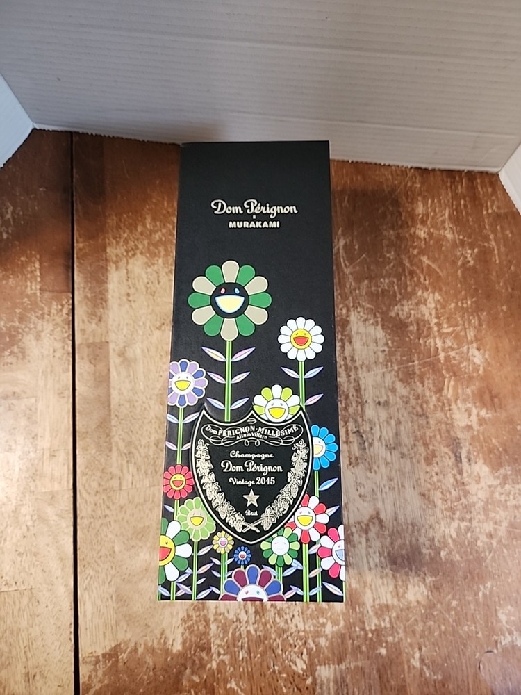 Empty Dom Pérignon Champagne Vintage 2015 Murakami Limited Edition Box