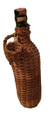 BasketWrapped WineBottle, Demijohn, Mid Century. FreeWickerSachet Incl.