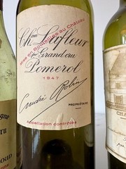 vintage empty wine bottles 1947/1949/1950