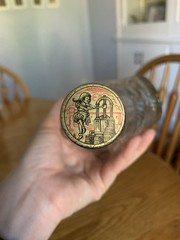 Vintage London Winery Horizontal Glass Wine Bottle & Screw Cap Bottle Empty