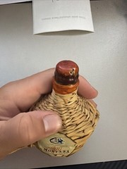 VTG Montana BOTTLE EMPTY w Cap & RATTAN WRAP