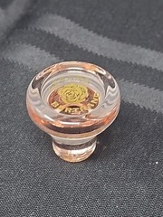 🌹Cote Des Roses WINE BOTTLE Rose Bottom/Pink Glass Stopper COLLECTIBLE EMPTY