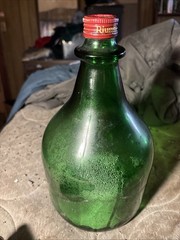 Vintage green Demijohn 3 litter bottle
