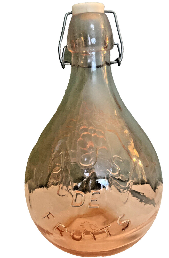 CASADIS MILANO 10&Prime;×6&Prime; JUS DE FRUIT Pink Decanter Jug 2 Liters Vintage