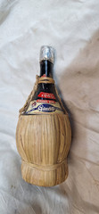 Vintage Giunti Chianti Wine Bottle Light Green Glass Italy Label ok. empty