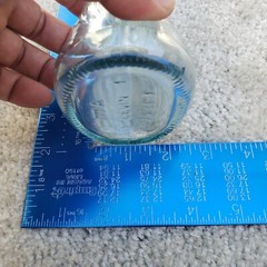 Vintage CEVIN Glass Fish Bottle 75CL3 Chianti Wine Bottle Decanter 13.5&Prime; Tall