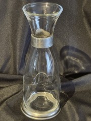 Bormrioli Rocco/Italy .5l mezzo litro F-95% Sterling Silver Bands Decantur 9.5&Prime;