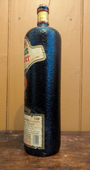 Vintage 1984 Black Tower German White Wine Empty Bottle 1.5 Liters Crock Style
