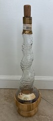 Vintage Italian Wine Bottle Bottarc Twisted Glass Neck Empty 16”