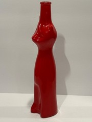 Rheinhessen Riesling Red Happy Cat Empty Wine Bottle German 2021 No Cork Empty