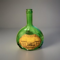Mateus Green Glass Wine Bottle Product Of Portugal Pint And 9 Ounces No Cap