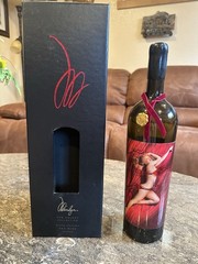 Marilyn Monroe The Velvet Collection Numbered Wine Bottle, 2002, Empty, Magnum