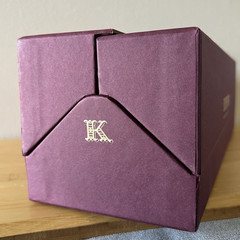 Empty KRUG Grande Cuvee France Champagne Gift Box Only Crimson Case 2004-2011