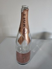 1 Empty Moet Chandon luminous ligth up Champagne Imperial 750 ML Gold Bottle ,