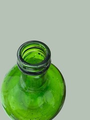 Vintage French Viresa Bottle Demijohn Wine Jug Spain 12&Prime; Green Glass (1) Gallon