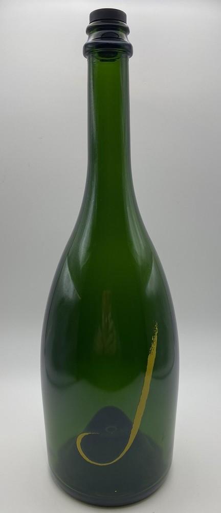 Emerald Green J Vinery Cuvee 12” Empty Wine Bottle, 750 ml, Inverted Base, EUC