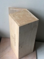 Henri Giraud Champagne Bottle Wood Gift Box Ay Grand Cru Fut De Chene