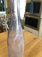 Vtg CARRETT & CO. WINE BOTTLE Pink St Louis No 1835 32 Oz Ounce Purple