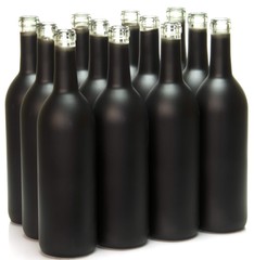 North Mountain Supply – W5BK 750ml Glass Bordeaux Wine Bottle Flat-Bottomed C…