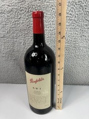 Penfolds RWT Shiraz Double Magnum 3 Liter Empty Prop Glass Wine Bottle Sealed