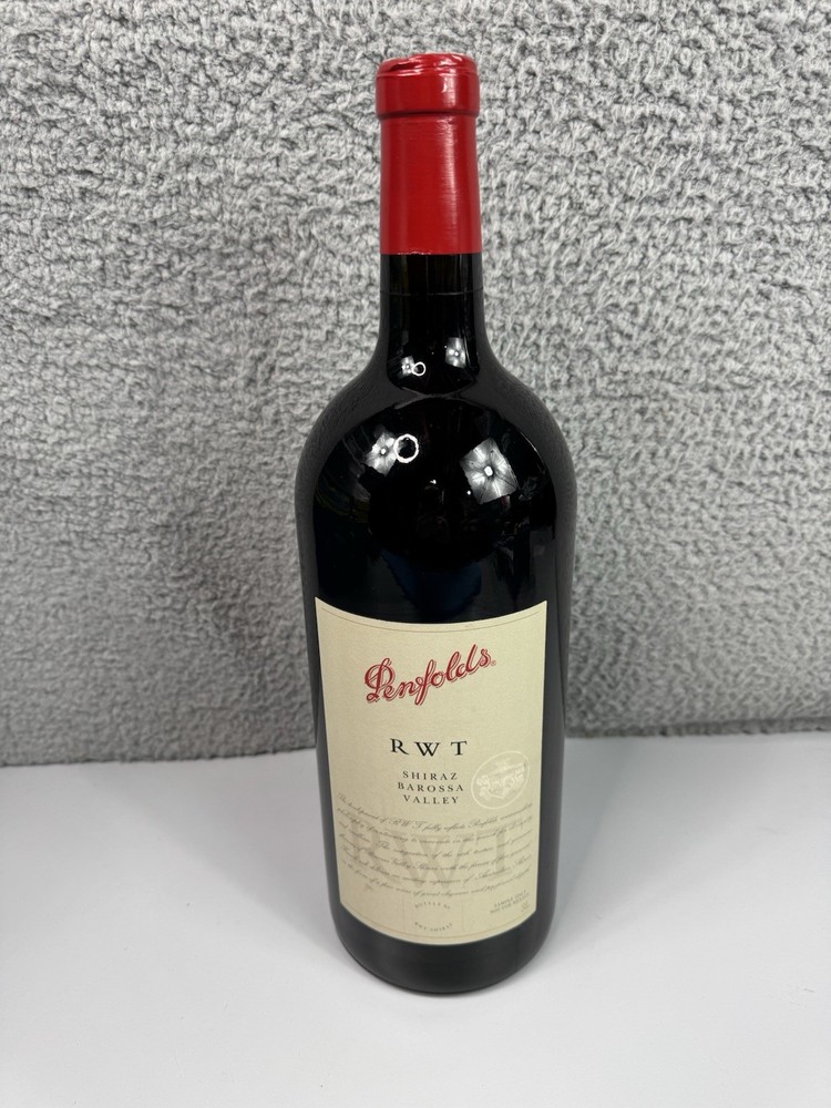Penfolds RWT Shiraz Double Magnum 3 Liter Empty Prop Glass Wine Bottle Sealed
