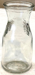 VTG 1989 JFJ Winery🍇-Ceres, Cali.-Half Pint-Clear Glass Grape Wine Bottle-Empty