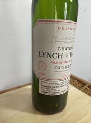 1989 Chateau Lynch Bages Pauillac Empty Bottle No Cork