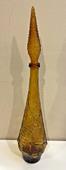 Vintage 22&Prime; MCM 1960s Italy Rossini Empoli Amber Fruit Genie Decanter Bottle 4