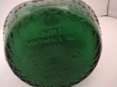 Vtg United Vintner&rsquo;s 4555 Half Gallon Green Glass Bottle Established-Asti-1881