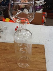 Wine Bottle Wine Glass. “Finally A Wine Glass That Fits My Needs!” 11.5” Tall