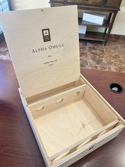 ALPHA OMEGA WOODEN WINE BOX – ERA – 2023 – RARE