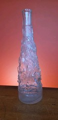 Vtg Jeanne D Arc Glass Hand Made Water/ Wine / Spirit Bottle Depose France