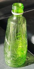 VTG RIPPLE Gallo&rsquo;s 1960s Wine Flavor Guard Green Glass Bottle 4/5 QT