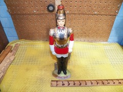 Vintage SICILIAN GOLD « ITALIAN ROYAL GUARD » Empty Wine Decanter, Made in Italy.
