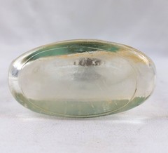 Clear Glass Gallo Wine Bottle Vintage Flask Metal Lid 2/5 Pint