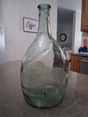 Vintage VidralaSpanish Green Glass Demijohn Wine Carboy Bottle Mold #4632