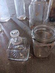 Lot Of 18 Vintage Glass Bottles SEE PICS