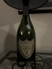 Dom Perignon Champagne Glass Bottle Display Lamp WORKS! Empty