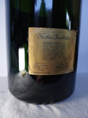 Glass Empty Tall French Wine Brut Champagne Bottle 3000 ML Display Feuillatte