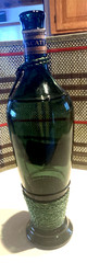 GREEN BOTTLE FRASCATI ITALIAN WINE EMPTY NAUTICAL ROPE DESIGN 1962
