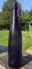 Antique Garrett&rsquo;s Virginia Dare Norfolk VA Irradiated Purple Wine Bottle 12.75&Prime;
