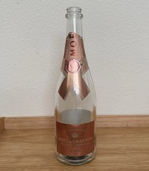 Moët & Chandon Nectar Impérial Rosé Champagne Bottle EMPTY w/ Orig Light-Up Base