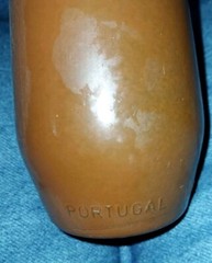 Vintage Portugal Langers J.M. DA Fonseca Inter Brown Green Glass Bottle