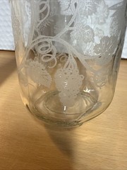 2 Vintage Angel Paul Mason 1 Liter Since 1852 Glass Wine Decanters